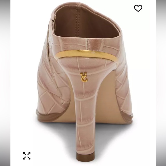 Elegant Tan Croc-Embossed Women's Mules - Picture 3 of 7